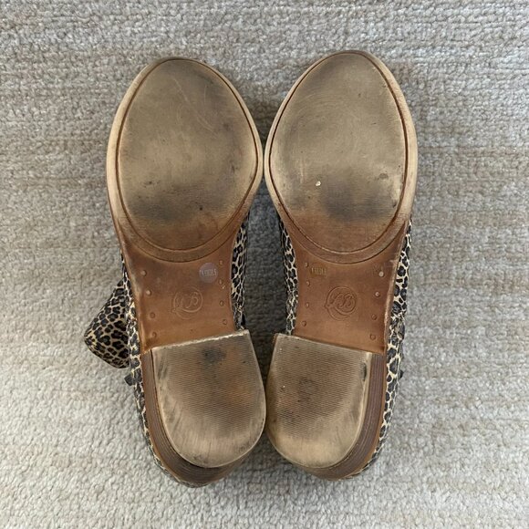 Lucky Brand Basel Animal Print Chunky Heel Ankle Boots Booties Shoes 9.5 - Picture 7 of 11